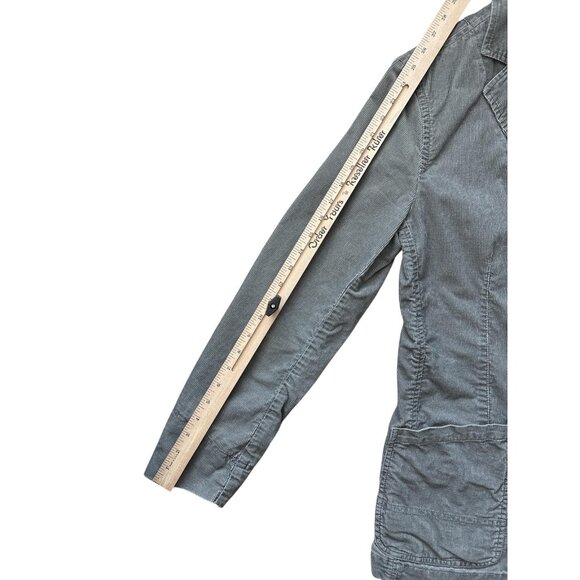 Fossil Blazer Mens 54 Gray Corduroy Casual Workwear Chore Jacket Cotton - Picture 7 of 8